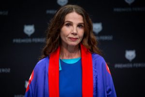 Victoria Abril Attends A Press Conference For Her Honorary Feroz Award 2021