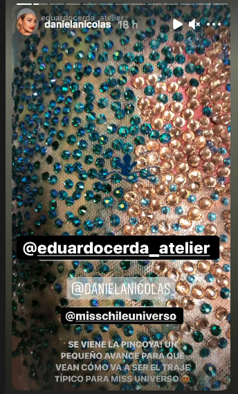 Daniela Nicolas traje típico miss universo