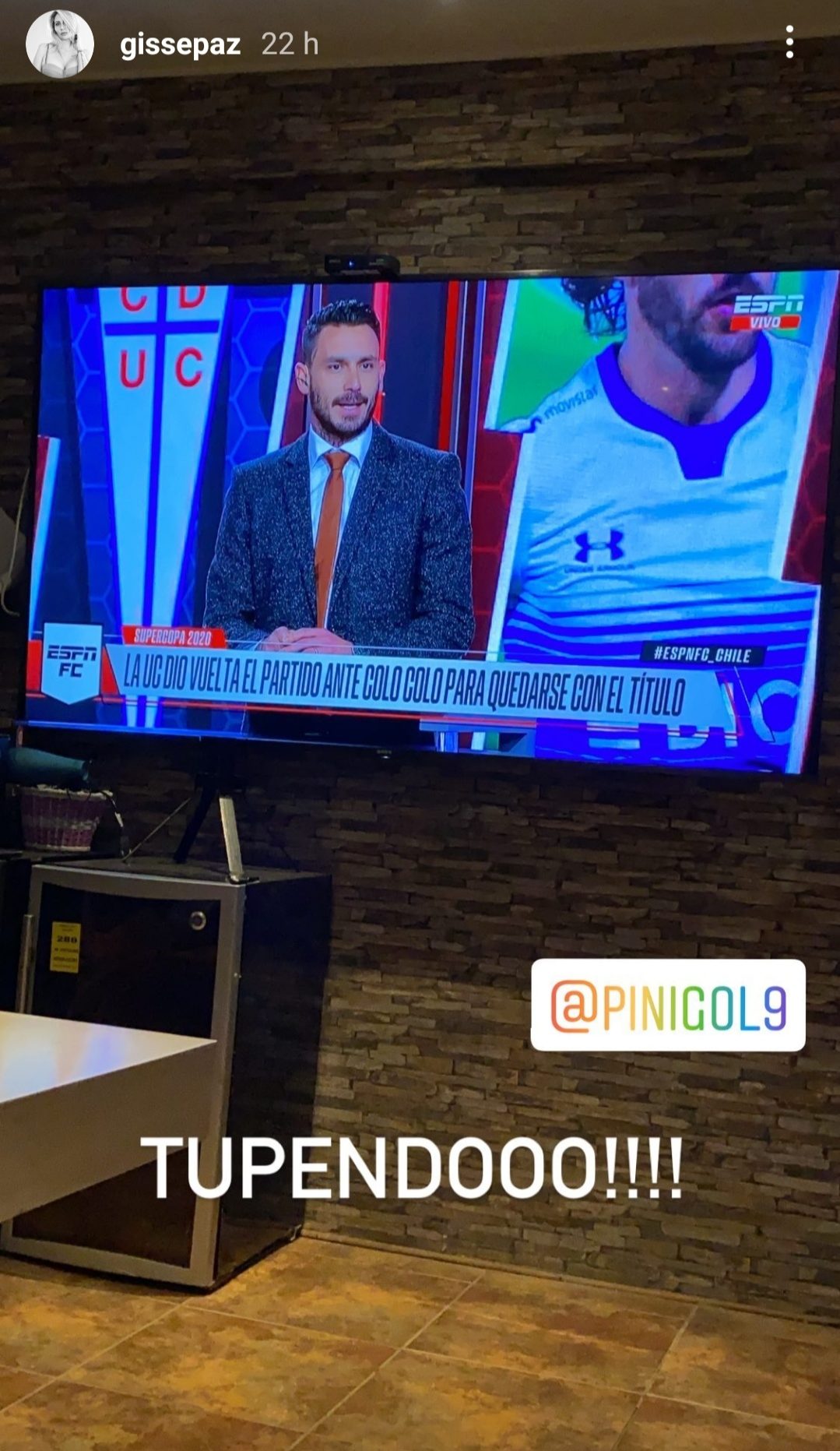 Gissella Gallardo piropeó a Mauricio Pinilla en su Instagram. 