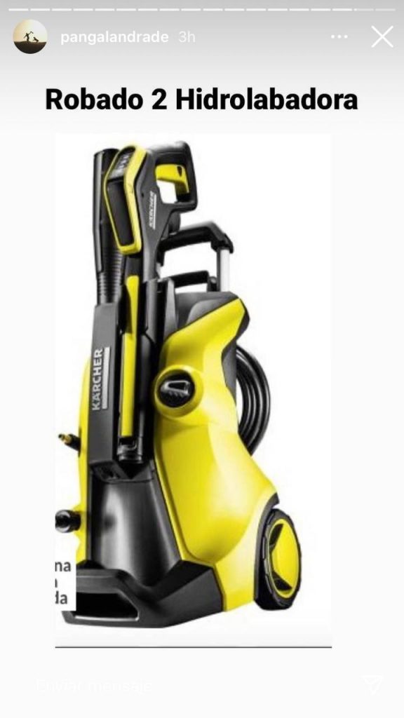 hidrolavadora robada