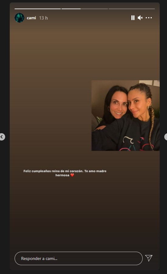 cami y post para su mamá