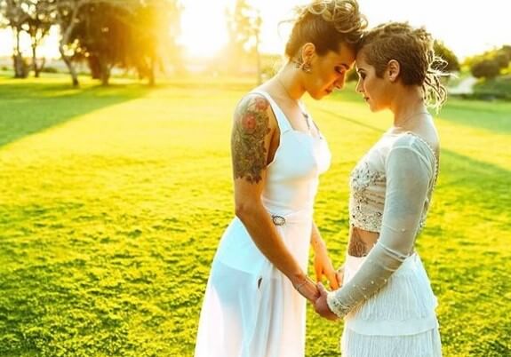 María Jimena Pereyra celebró aniversario junto a su esposa Tania