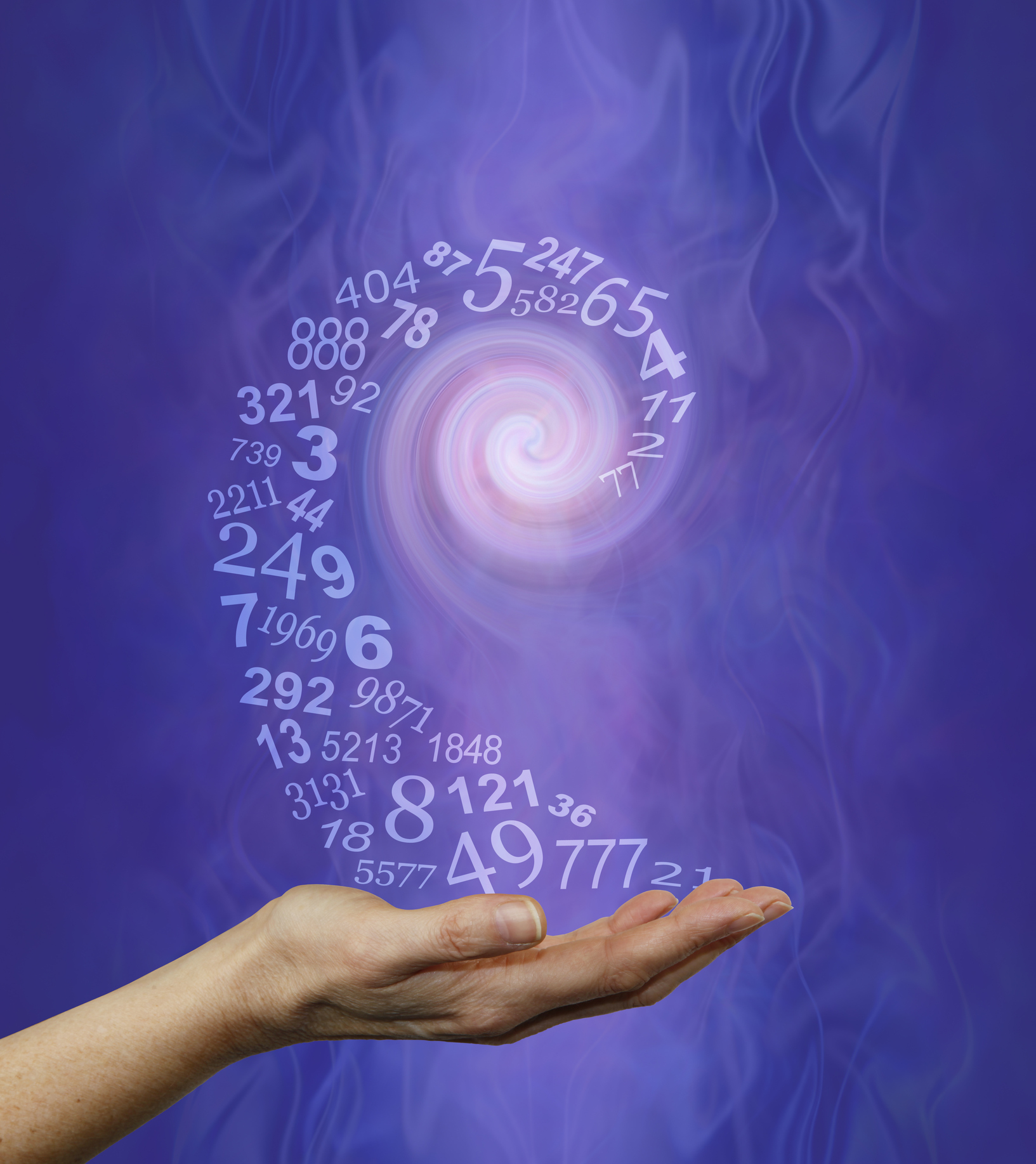 Vortexing Numerology Numbers Concept Background