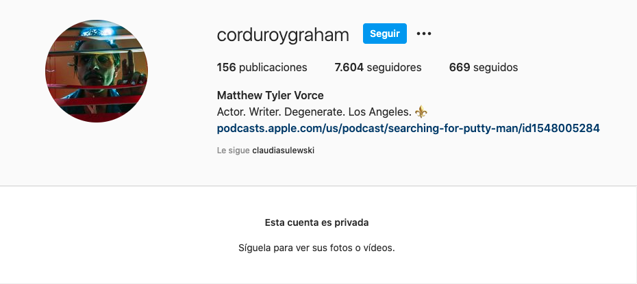 Instagram Matthew Tyler