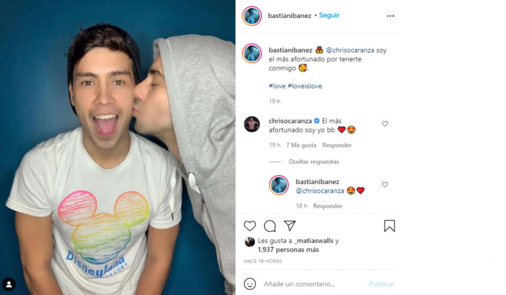 Pololo de Christian Ocaranza le mostró su amor en redes sociales