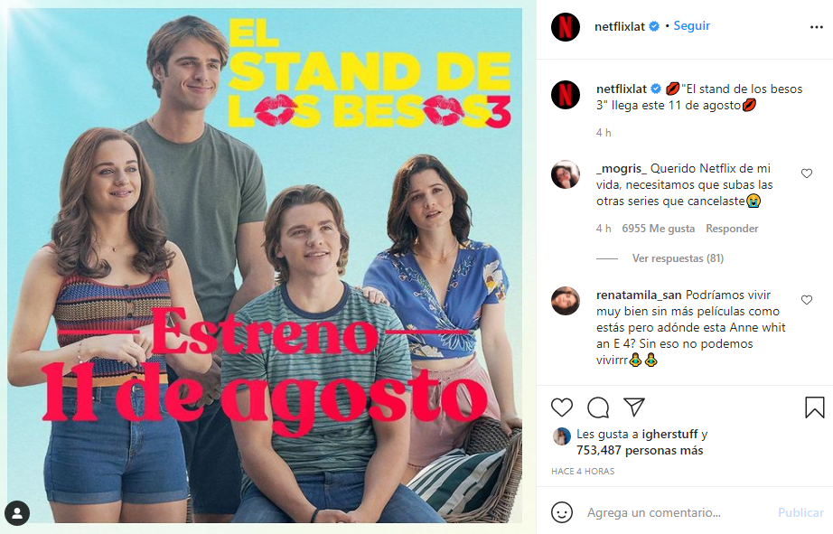 ¡Netflix confirmó la fecha de estreno de "El Stand de los Besos 3" 