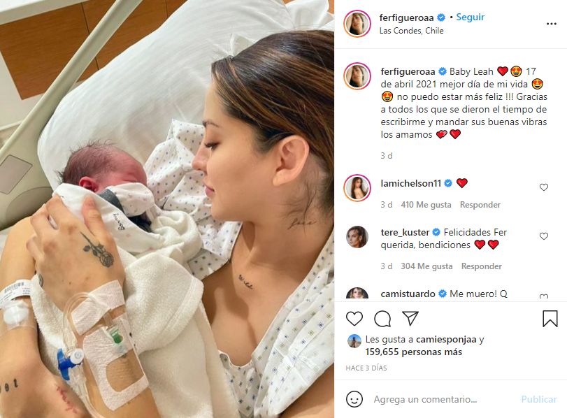Fer Figueroa fue dada de alta tras dar a luz a su hija: ¡Recibió tierna bienvenida! 