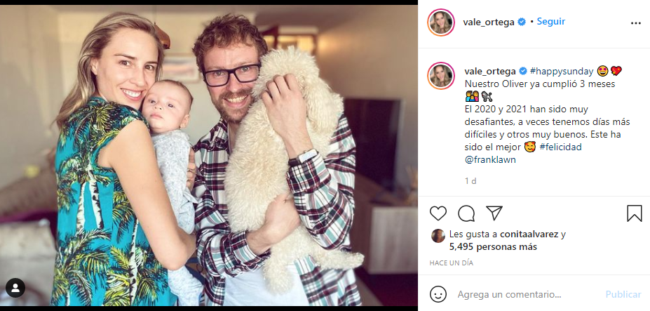 Vale Ortega comparte tierna postal ¡a tres meses del nacimiento de su hijo!