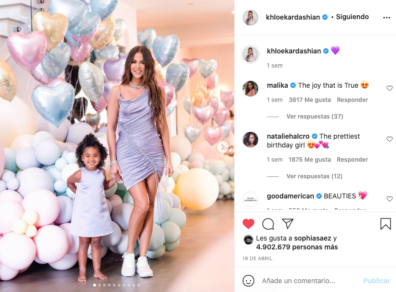 Khloe Kardashian Cumpleaños True Thompson