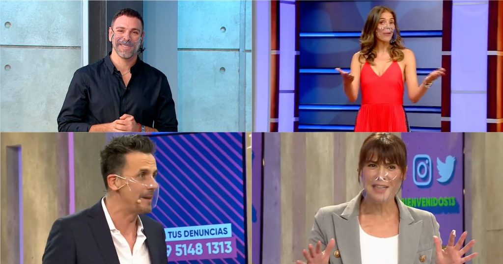 Pamela Díaz no respetó protocolo sanitario y se sacó la mascarilla en televisión