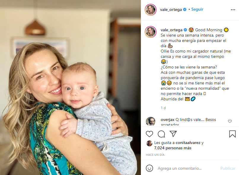 Vale Ortega comparte tierna postal ¡a tres meses del nacimiento de su hijo!