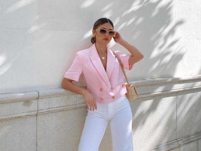 Blazer Corto Manga Corta