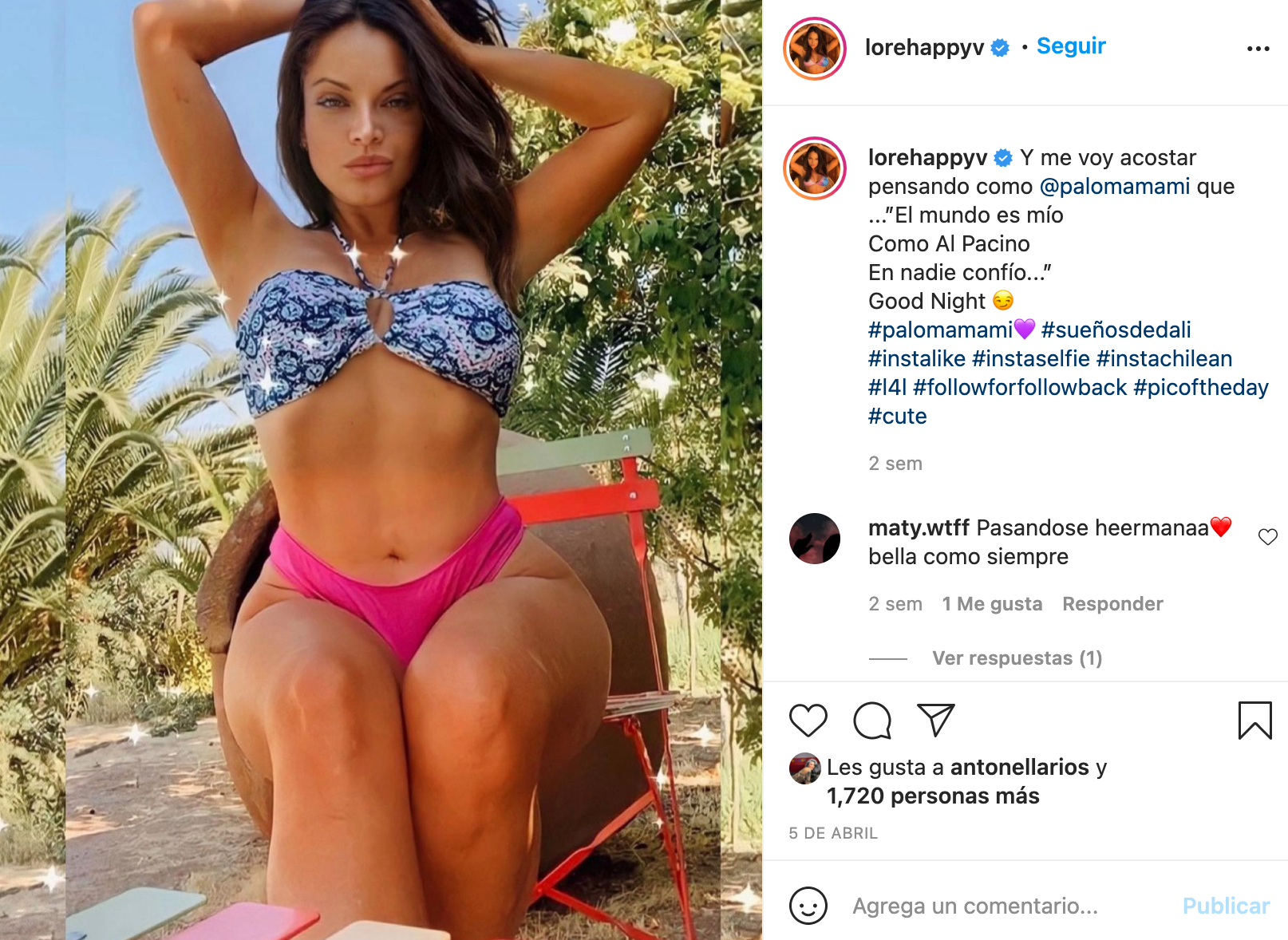 Tia De Paloma Mami En Bikini