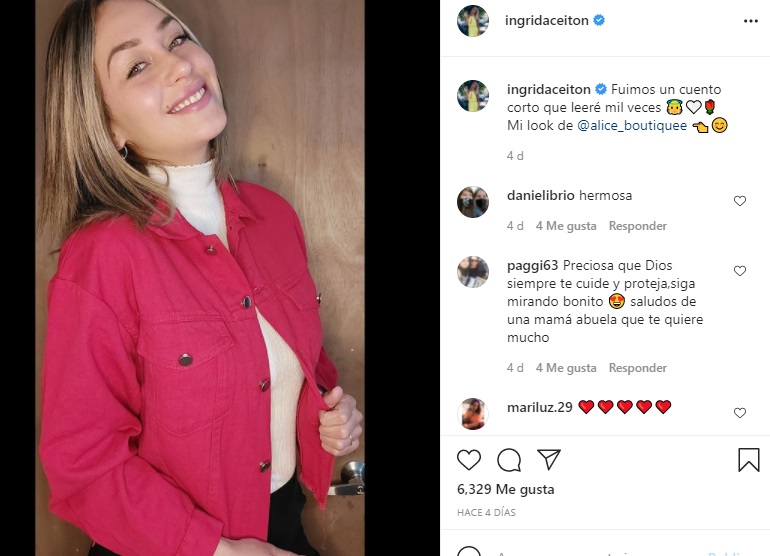 ingrid aceiton preocupa a sus seguidores