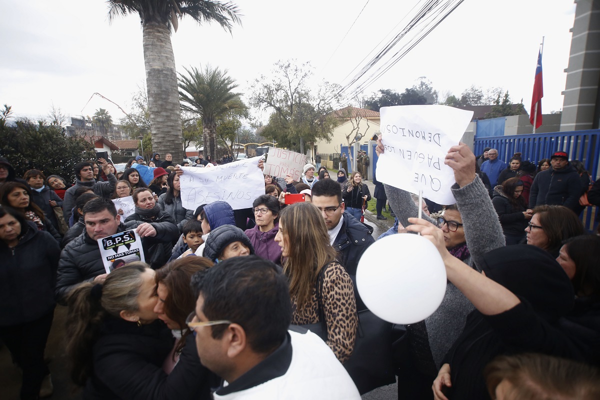 Manifestaciones cuando los imputados fueron formalizados en 2019