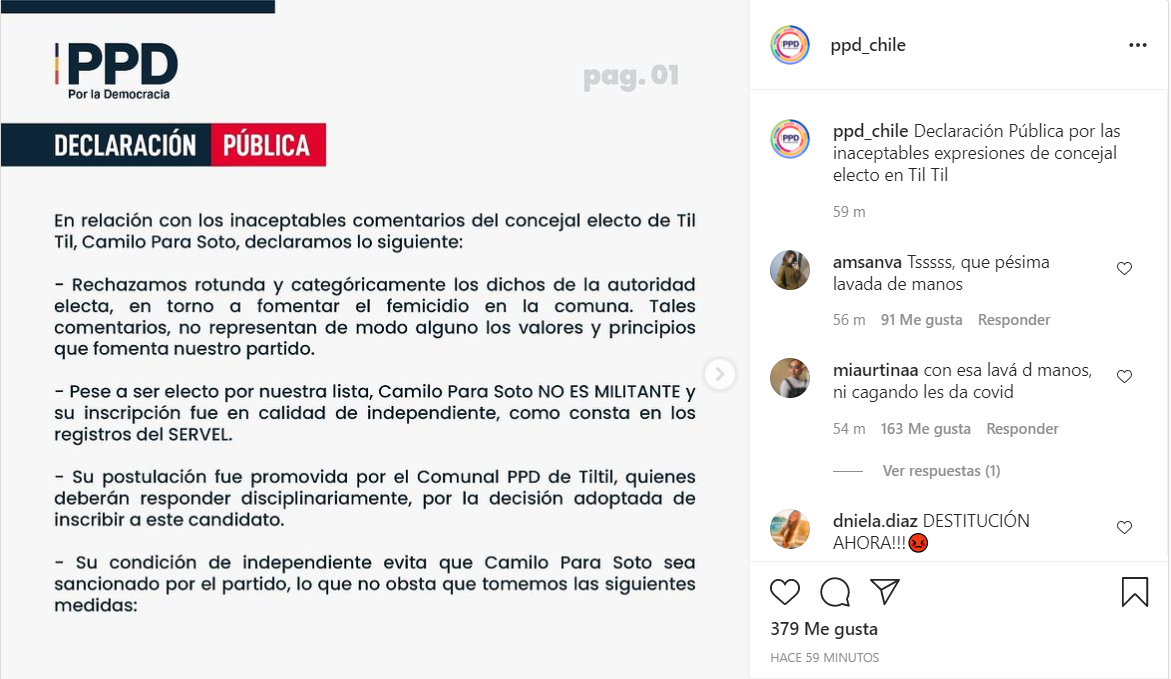 Ppd Declaración Pública