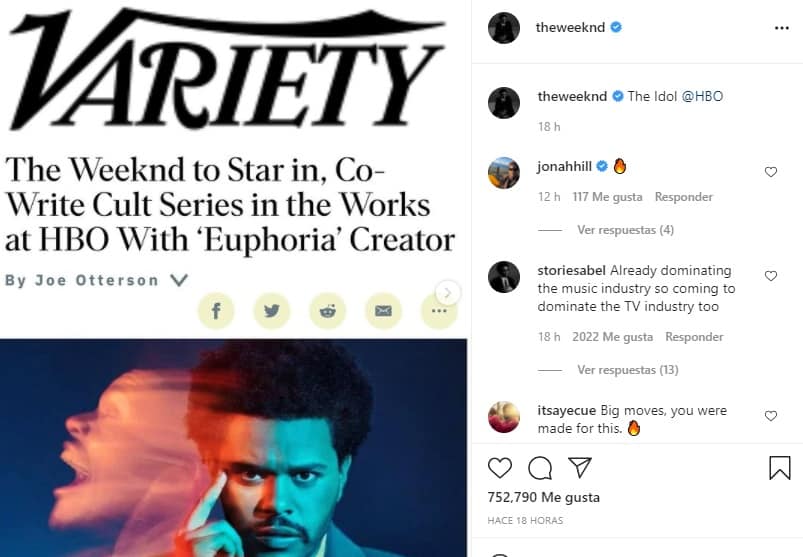 The Weeknd Será Parte De Nueva Serie Produciéndola Y Escribiendola
