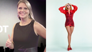 Marianne Schmidt y divertido baile a lo Raffaella Carrà en Meganoticias