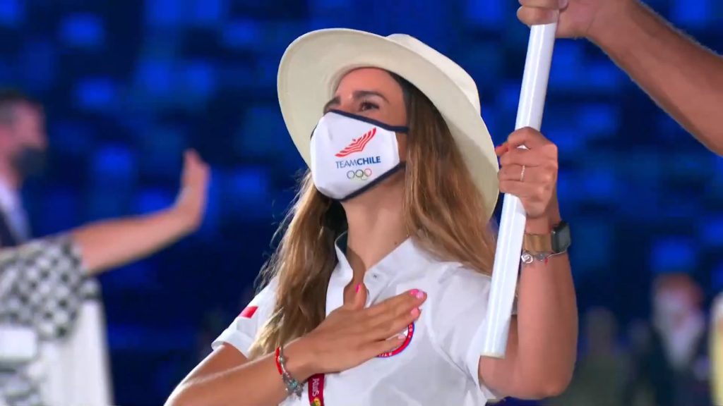 Francisca Crovetto En la entrada del Team Chile