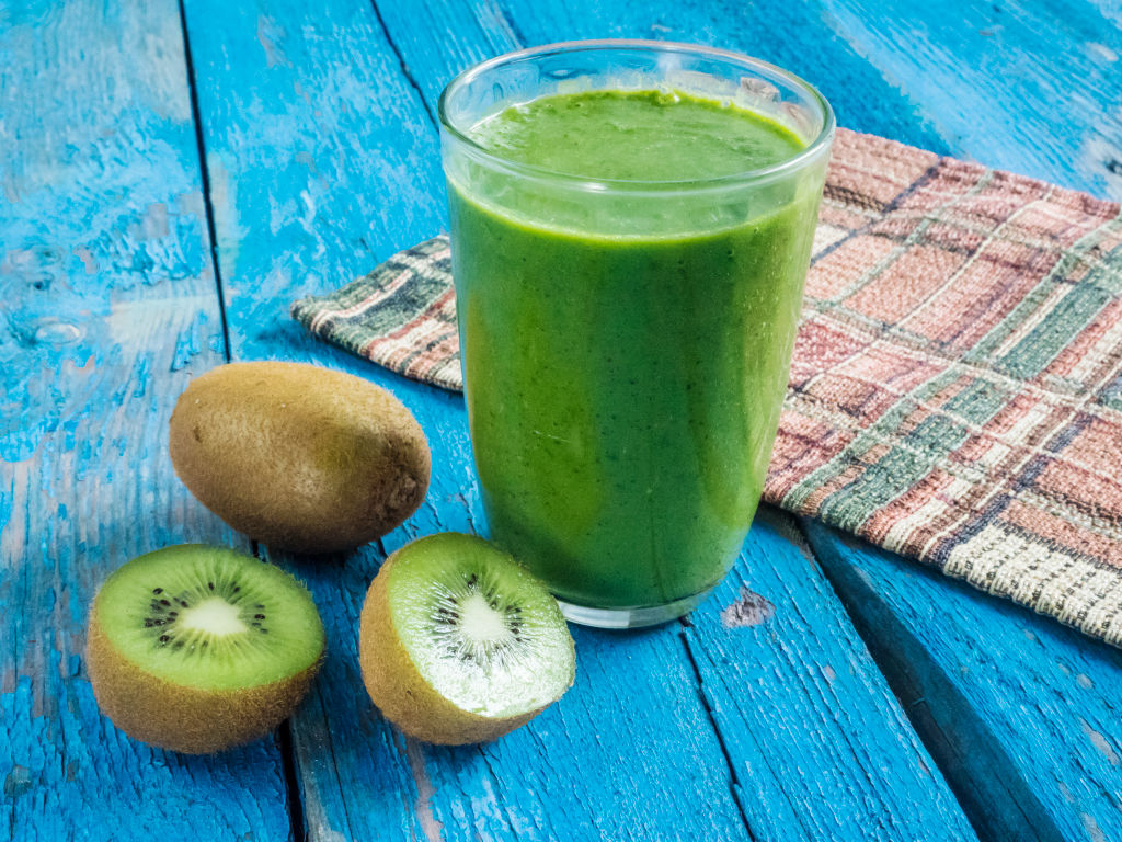 Kiwi Smoothies And Kiwi Fruit For Weight Loss Seen Displayed