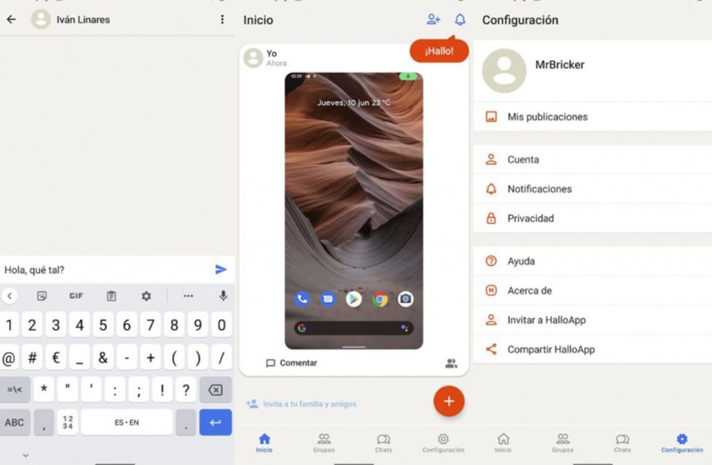 HalloApp Conversación