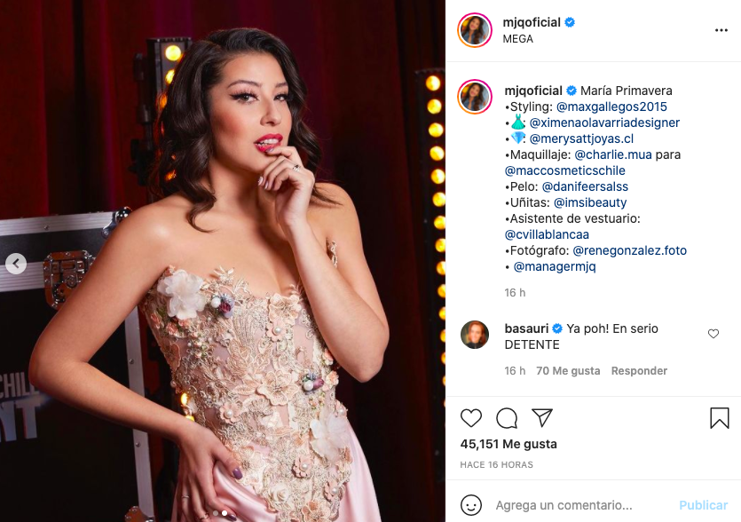 Maria Jose Quintanilla Instagram