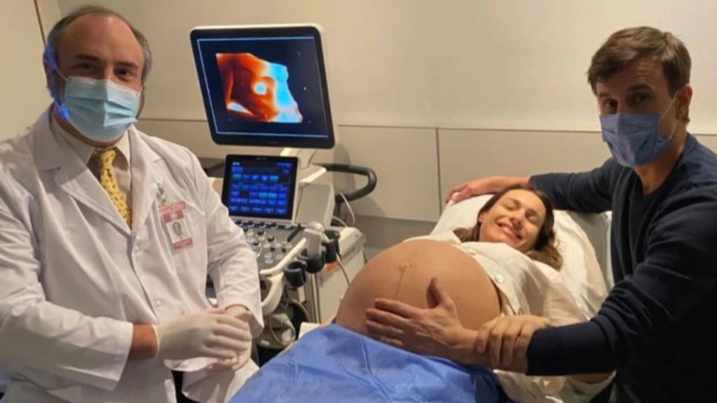 Pampita antes de dar a luz a su hija