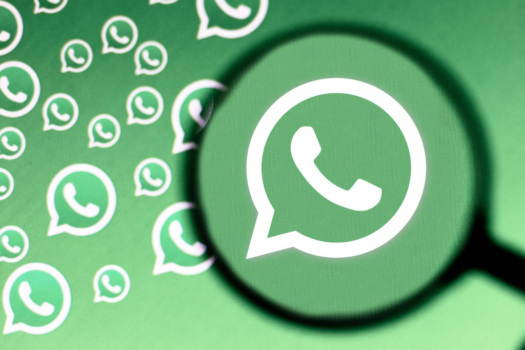 In This Photo Illustration A WhatsApp Logo Is Seen On A