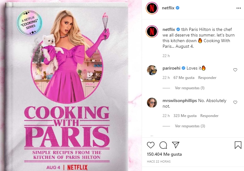 Paris Hilton tendrá programa de cocina