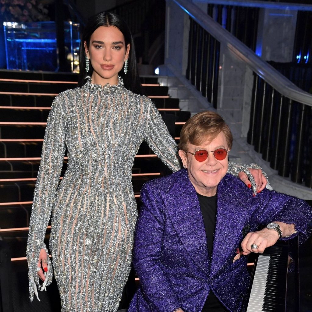 Dua Lipa Junto A Elton John