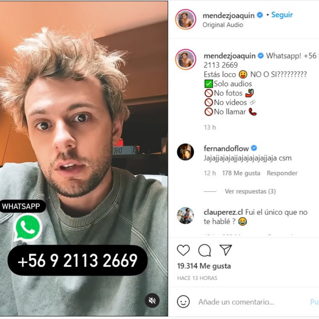 Joaquín Méndez WhatsApp