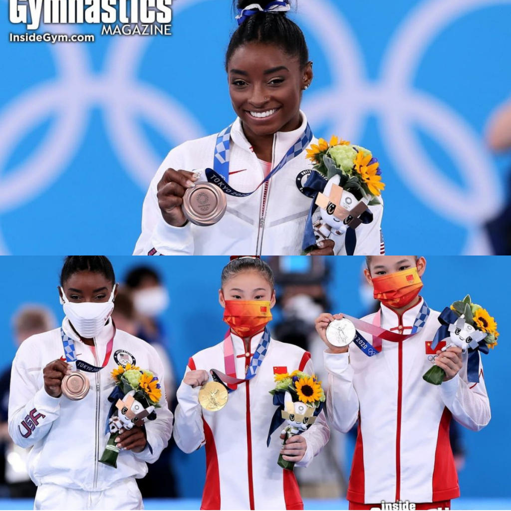 Podio De La Final De Barra De Equilibrio Simone Biles