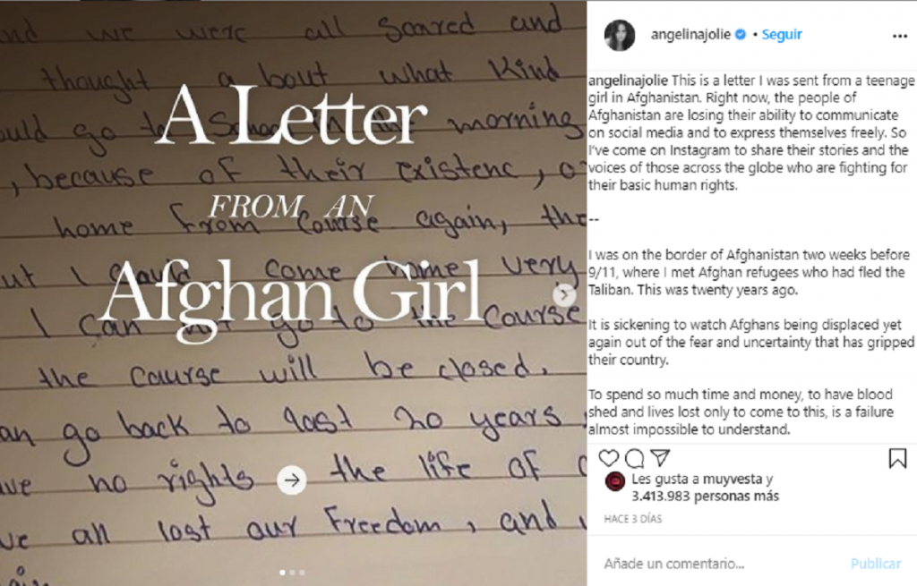 Angelina Jolie Carta