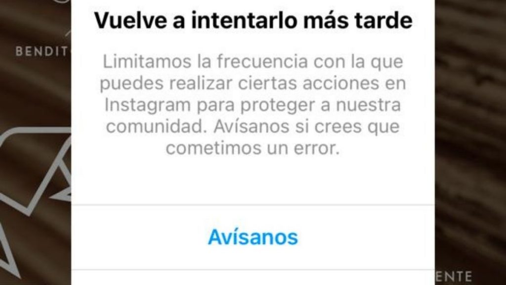 Error Caida Instagram