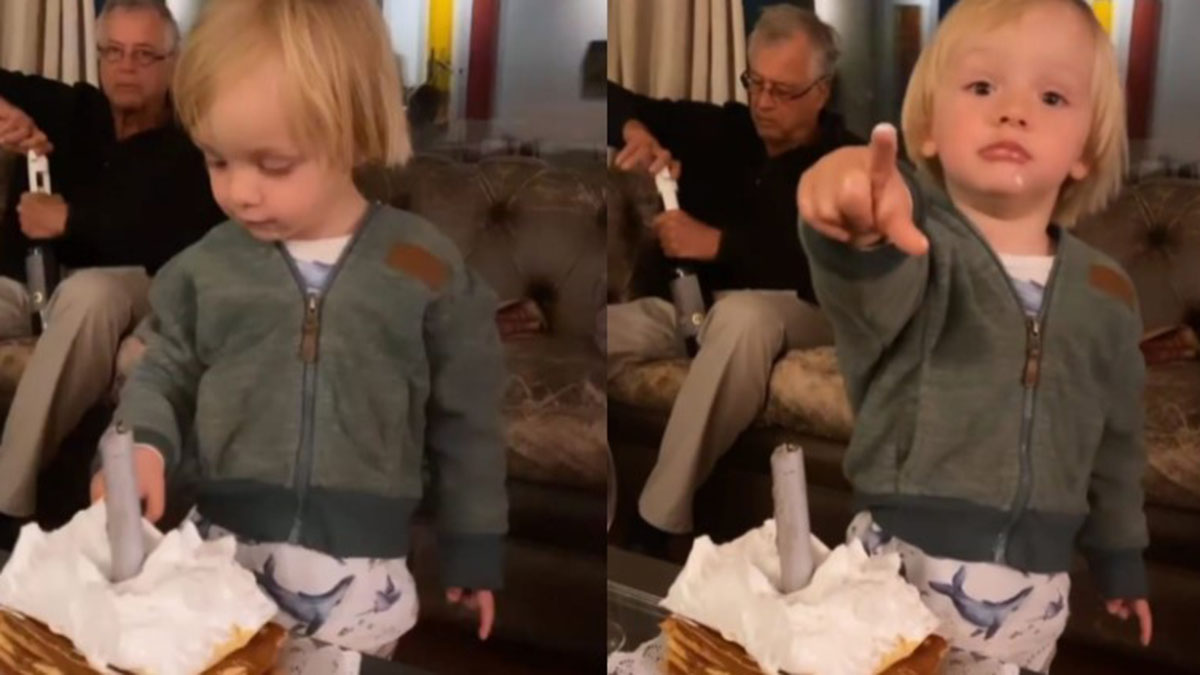 ¡Una ternura! Hijo de Emilia Daiber se come la torta de cumpleaños de su mamá