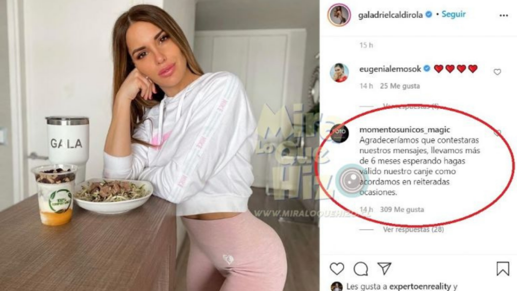 Gala Caldirola Instagram mensaje de PYME