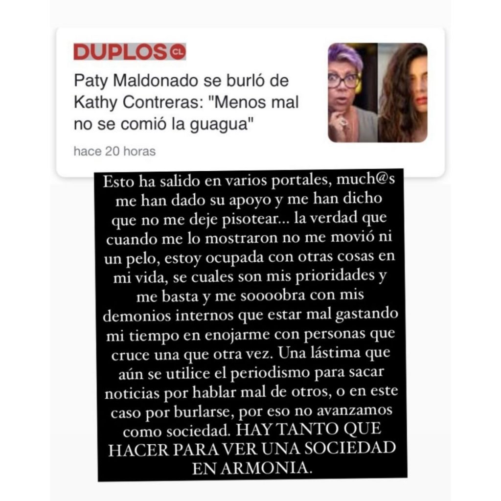 Kathy Le Responde A Paty Maldonado