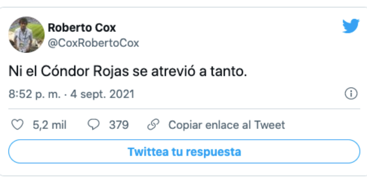 Roberto Cox Cometario