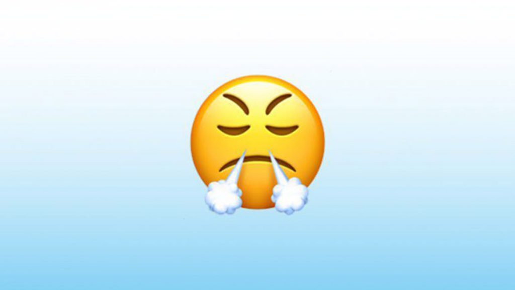 Emoji De WhatsApp Resoplando