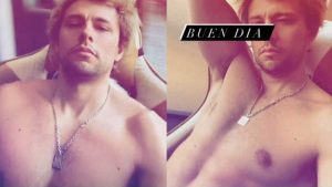 Video: ¡Sin polera! Así despertó Joaquín Méndez este sábado