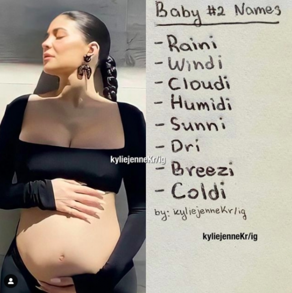 Kylie Jenner Nombres Para El Bebé