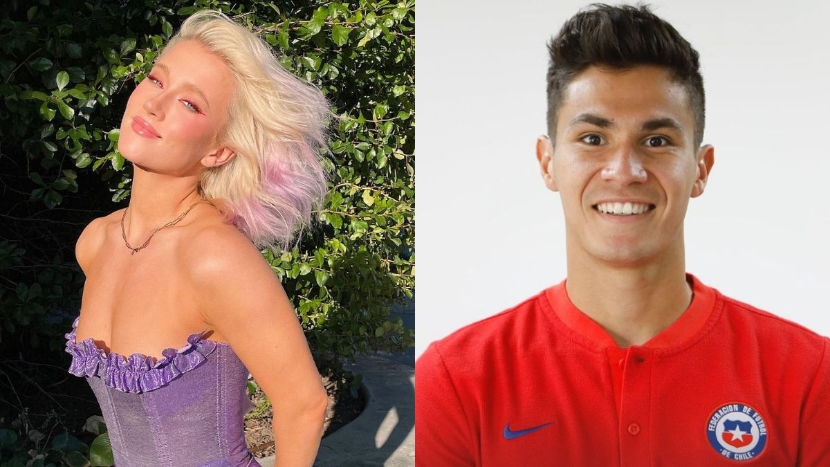 Vesta Lugg alentó a su pareja en el partido ante Venezuela