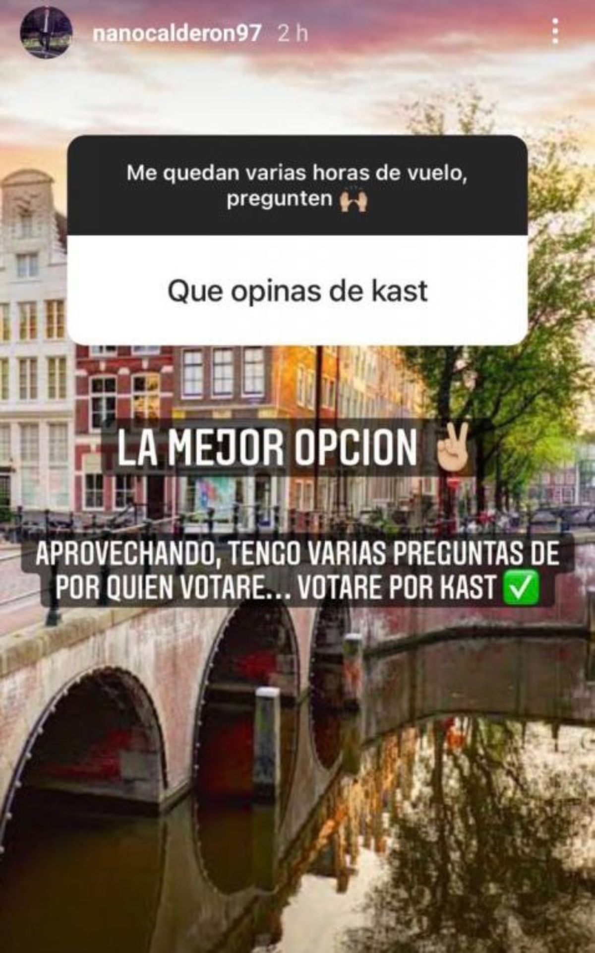 Nano Calderon Elecciones Presidenciales  