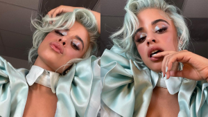 Camila Cabello estrena nuevo color verde menta en el pelo