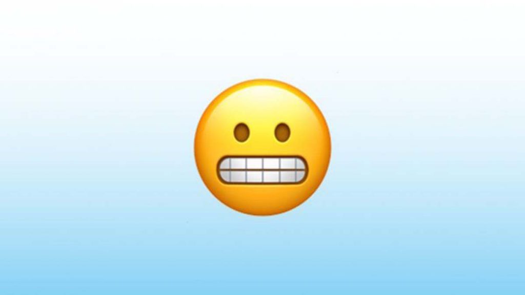 Emoji De WhatsApp Mueca Con Dientes