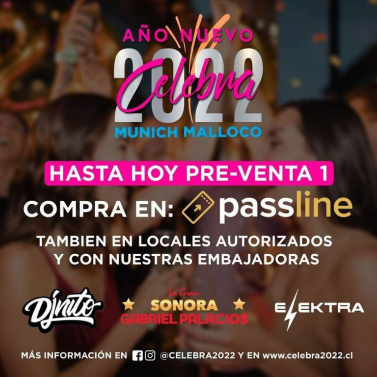 Fiestas de Año Nuevo 2022: Eventos a los que uno puede ir en Santiago
