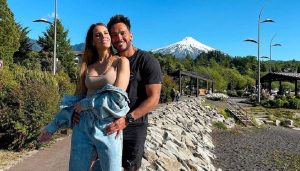 Gala Caldirola e Iván Cabrera disfrutaron de una tarde de asado y piscina