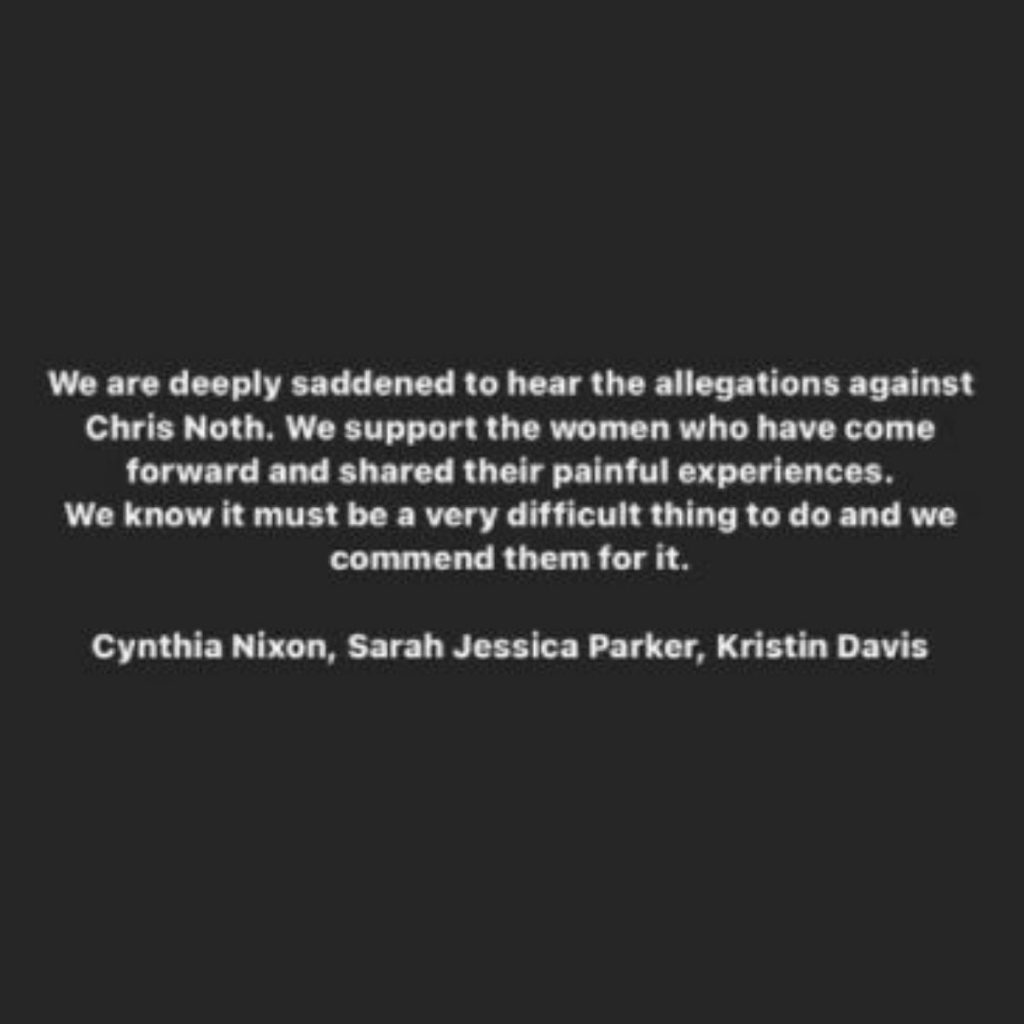 Sarah Jessica Parke Chris Noth Declaraciones