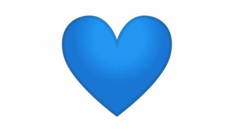 Emoji De WhatsApp Corazón Azul