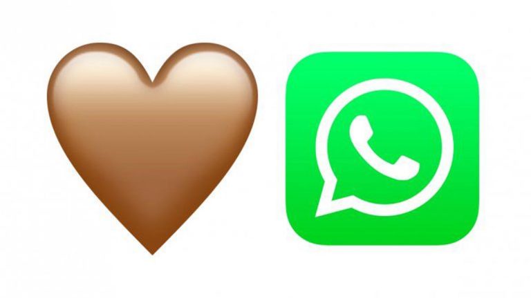 Emoji Del Corazón Marrón En WhatsApp
